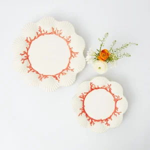 Outlet Coral Dinner & Starter Plates (Set Of 8) Dinner Plates