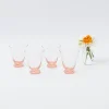 Discount Coral Tulip Water Glass (Set Of 4) Glasses