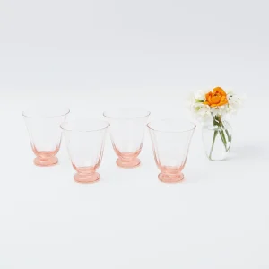 Discount Coral Tulip Water Glass (Set Of 4) Glasses