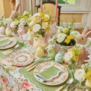 Flash Sale Dahlia Garland Dinner & Starter Plates (Set Of 8) Dinner Plates