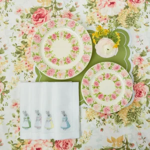 Clearance Dahlia Garland Dinner Plate (Set Of 4) Crockery Sets