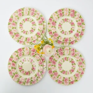 Clearance Dahlia Garland Dinner Plate (Set Of 4) Crockery Sets