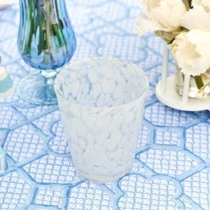 Flash Sale Dappled White Glasses & Jug Set Glasses