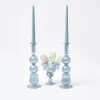 Outlet Delphine Blue Candle Holders (Pair) Candle Holders