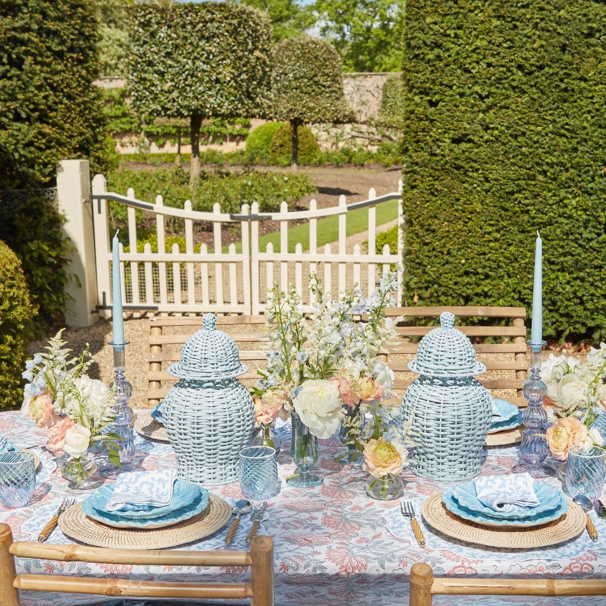 edie_blue_coral_napkins_s_3.webp Online Edie Blue Coral Napkins (Set Of 4) Napkins