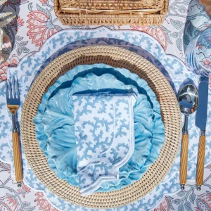 Online Edie Blue Coral Napkins (Set Of 4) Napkins
