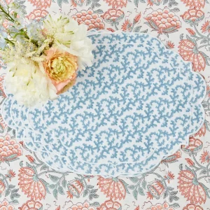 Hot Edie Blue Coral Placemats (Set Of 4) Placemats