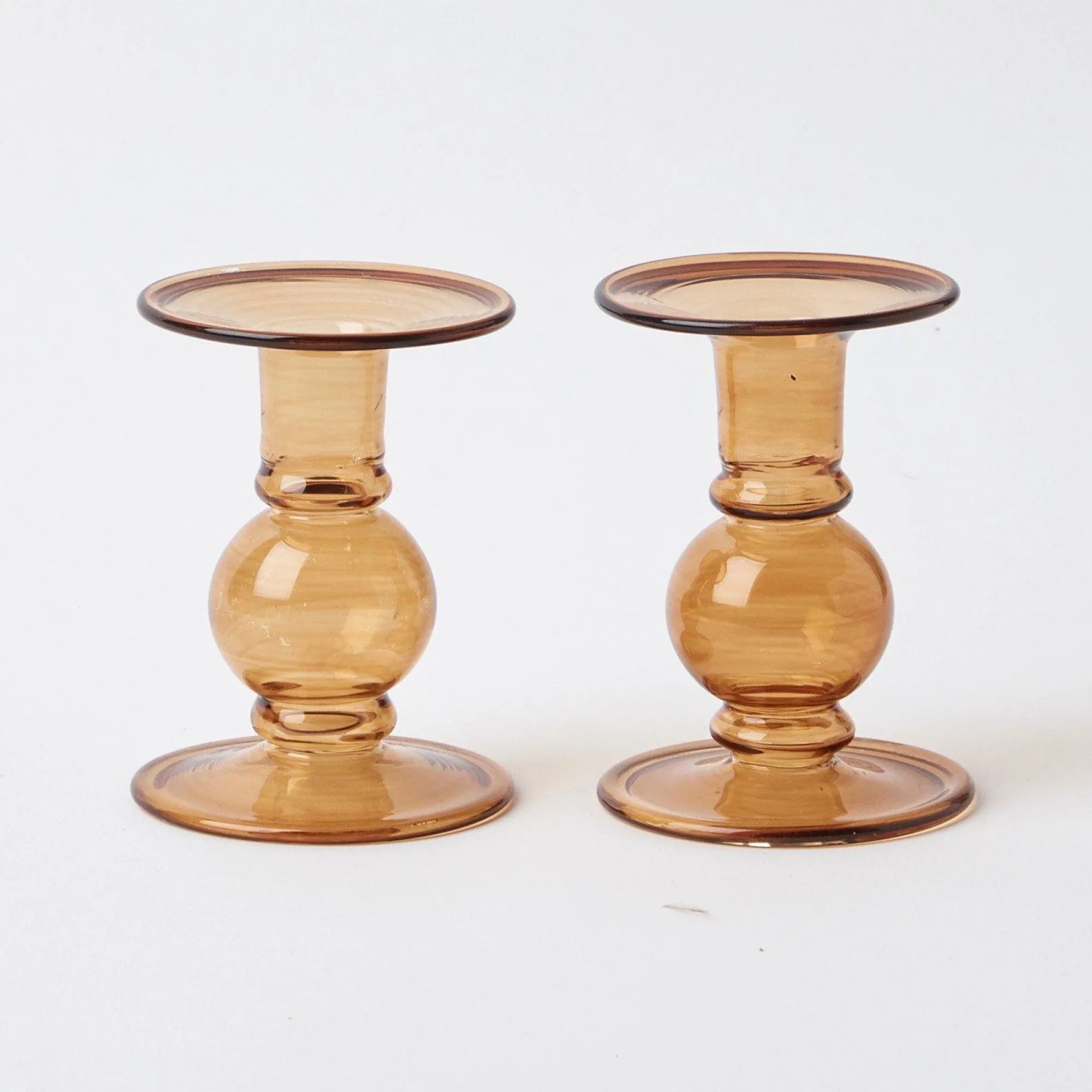 elise_small_amber_candle__7.webp Fashion Elise Small Amber Candle Holder (Pair) Candle Holders