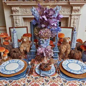 Clearance Elodie Blue Candle Holder Set Candlescapes