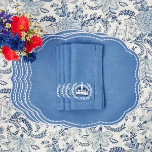 Flash Sale Eloise Blue Placemats & Coronation Napkins (Set Of 4) Table Linen Sets
