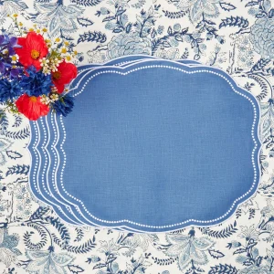 Flash Sale Eloise Blue Placemats & Coronation Napkins (Set Of 4) Table Linen Sets