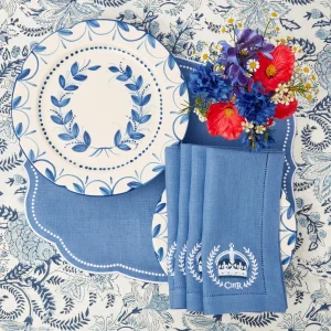 Flash Sale Eloise Blue Placemats & Coronation Napkins (Set Of 4) Table Linen Sets