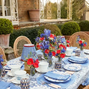 Flash Sale Eloise Blue Placemats & Coronation Napkins (Set Of 4) Table Linen Sets