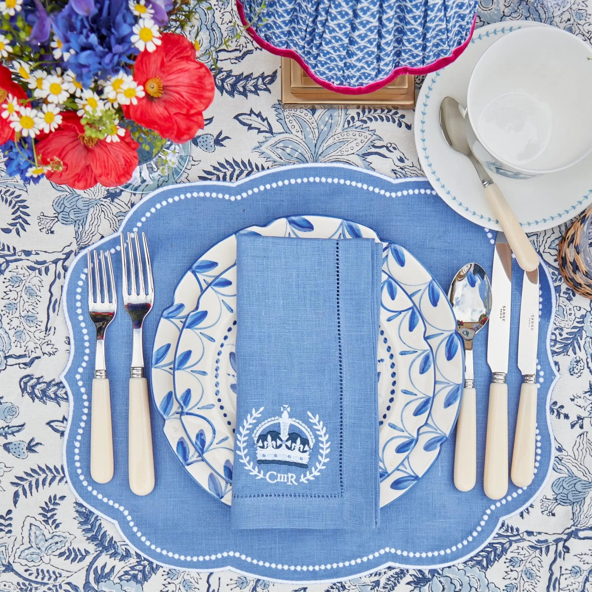 eloise_blue_placemats__co_8.webp Flash Sale Eloise Blue Placemats & Coronation Napkins (Set Of 4) Table Linen Sets