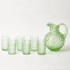 Best Emerald Hobnail Glasses & Jug Set Glassware Sets