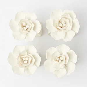 Shop Fiore Porcelain Napkin Rings (Set Of 4) Napkin Rings, Bows & Wreaths