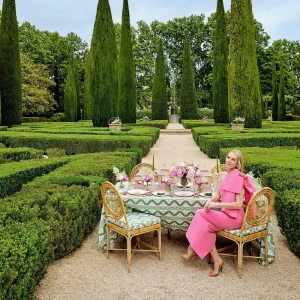 Fashion Fleur Pink Placemats & Napkins (Set Of 4) Table Linen Sets