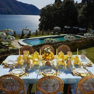 Best Sale Fleur Yellow Placemats & Napkins (Set Of 4) Table Linen Sets