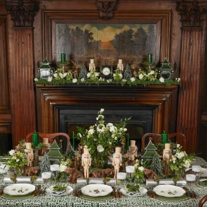 Fashion Forest Green Pillar Candles (Pair) Candles