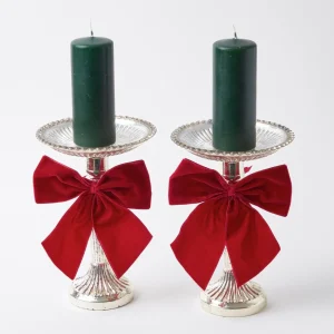 Fashion Forest Green Pillar Candles (Pair) Candles