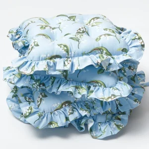 Best Sale Frilled Lily Of The Valley Seat Pad Cushion (Set Of 4) Cushions