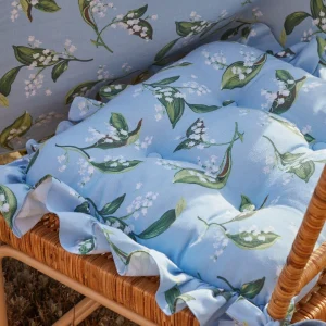 Best Sale Frilled Lily Of The Valley Seat Pad Cushion (Set Of 4) Cushions