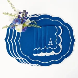 Flash Sale Gabrielle Blue Napkins (Set Of 4) Napkins