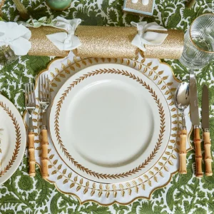 Discount Gold Garland Dinner Plates (Set Of 4) Crockery Sets