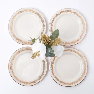 Cheap Gold Garland Starter Plates (Set Of 4) Crockery Sets