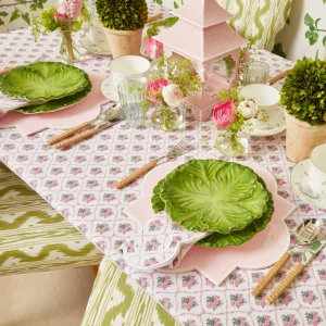 Online Green & White Rim Water Glasses (Set Of 4) Glasses