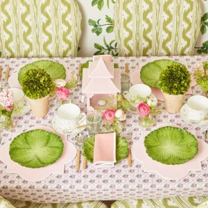 Online Green & White Rim Water Glasses (Set Of 4) Glasses