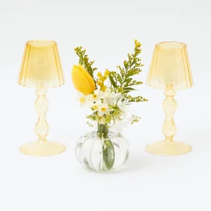 Clearance Green & Yellow Parrot Candlescape Candle Holders