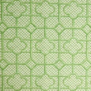 Shop Green Bamboo Trellis Fabric Serena Fresson Fabrics