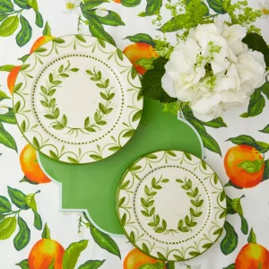 Hot Green Garland Dinner Plate Dinner Plates
