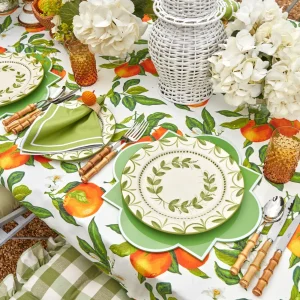 New Green Garland Dinner Plates (Set Of 4) Crockery Sets