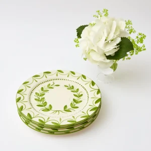 New Green Garland Dinner Plates (Set Of 4) Crockery Sets