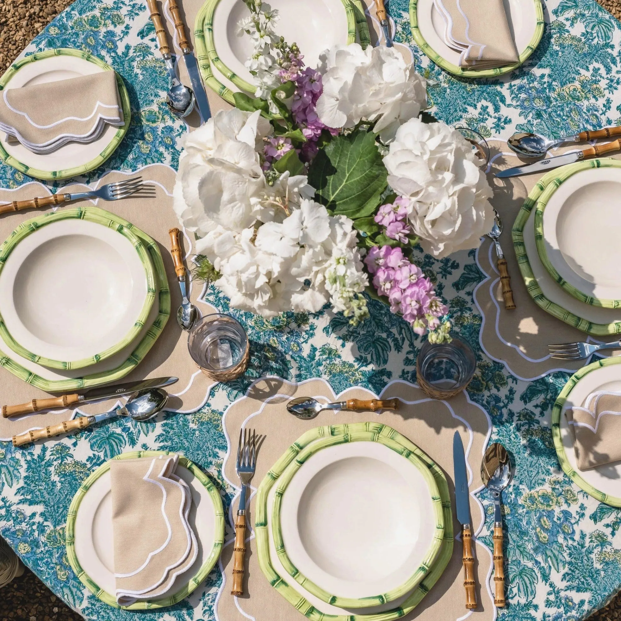 green_geometric_bamboo_st_15-1.webp Cheap Green Geometric Bamboo Starter Plate Bamboo Crockery