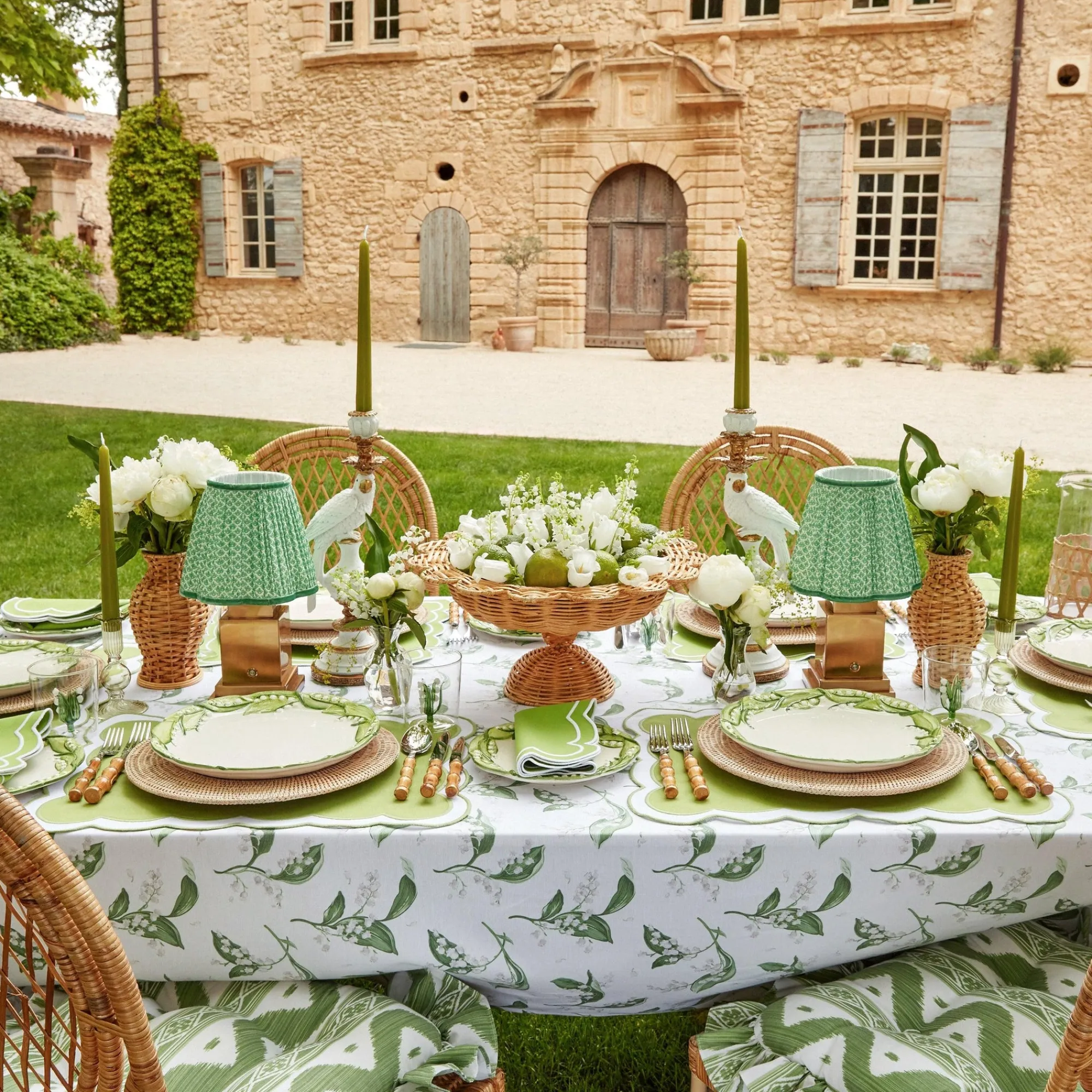 green_lotus_lampshade_5.webp Clearance Green Lotus Lampshade Lamps & Lighting