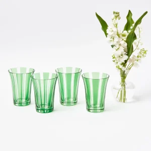 Hot Green Positano Glasses (Set Of 4) Glasses