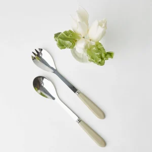 Discount Grey Horn Salad Servers Serving Cutlery