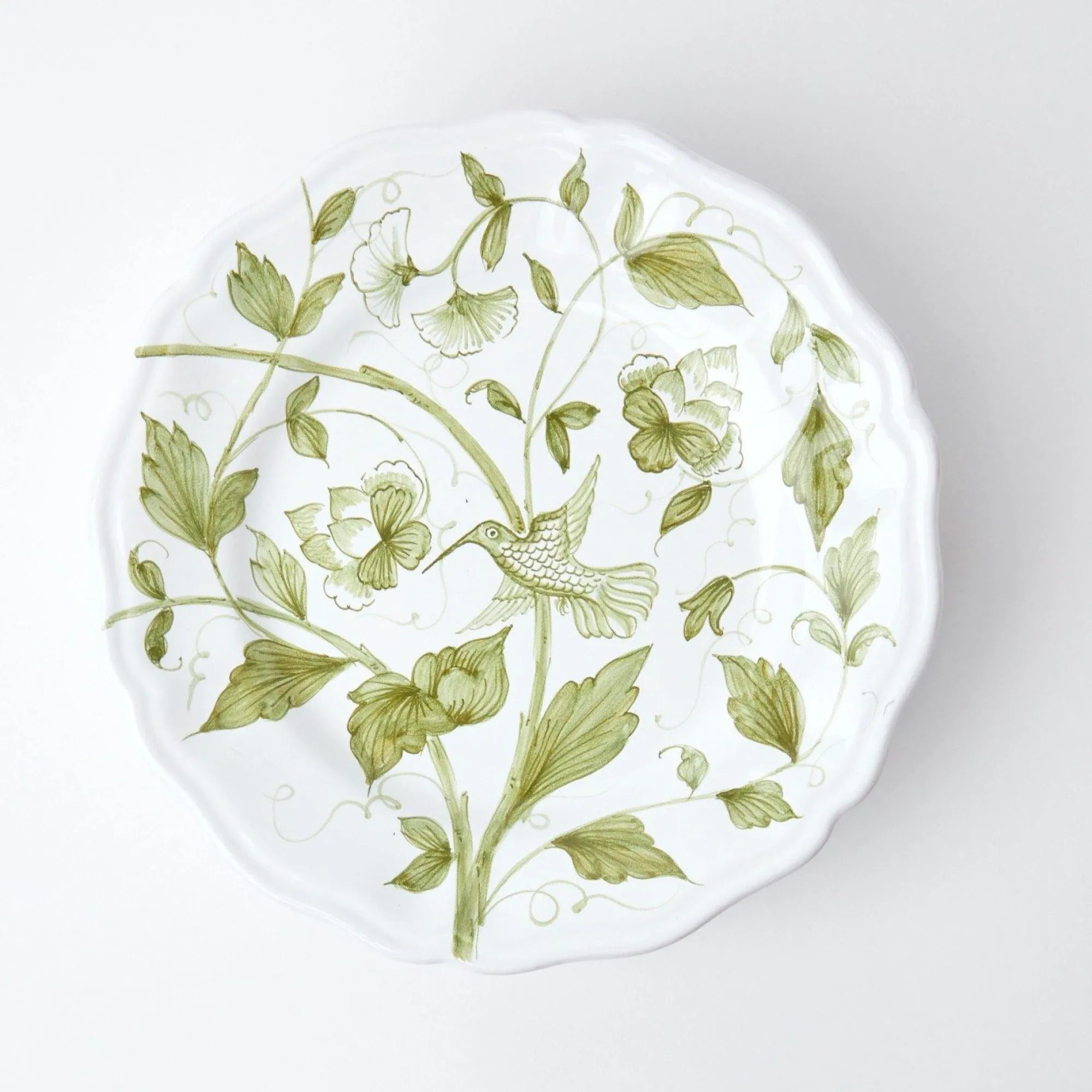hand_painted_hummingbird__11-1.webp Shop Hand Painted Hummingbird Dinner Plate Dinner Plates