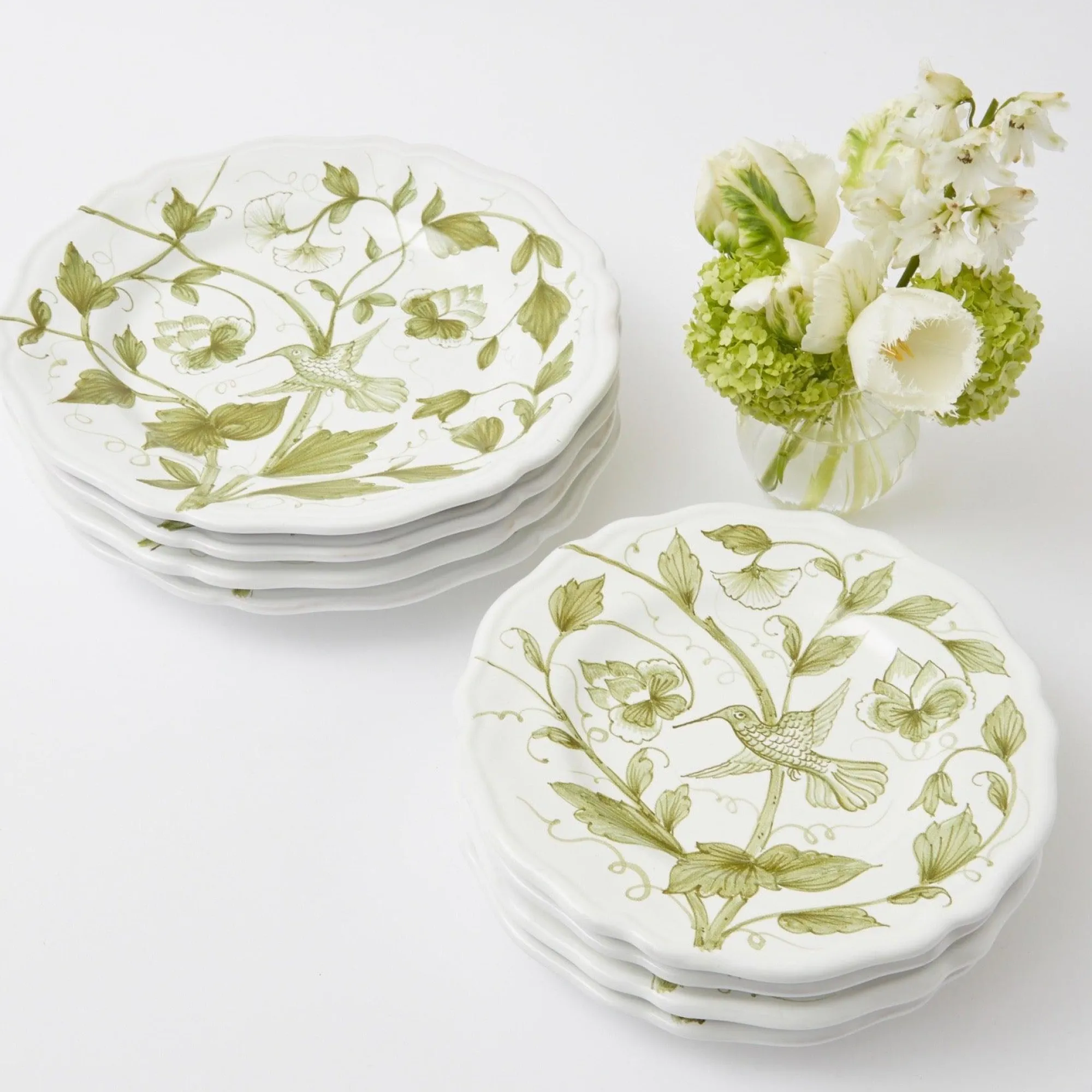 hand_painted_hummingbird__8-1.webp Shop Hand Painted Hummingbird Dinner Plate Dinner Plates