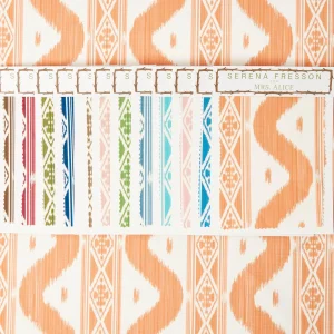 Store Ikat Stripe Fabric Serena Fresson Fabrics