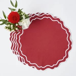 Clearance Katherine Berry Red Placemats (Set Of 4) Placemats