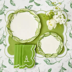 Fashion Lily Of The Valley Dinner & Starter Plates (Set Of 4) Starter Plates