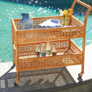 Flash Sale Lorenzo Rattan Bar Cart Rattan Furniture