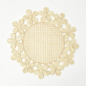 Hot Mia Woven Rattan Placemats (Set Of 4) Rattan Tableware
