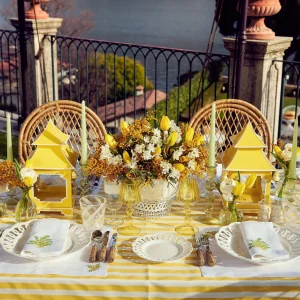 New Mimosa White Linen Placemats & Napkins (Set Of 4) Table Linen Sets