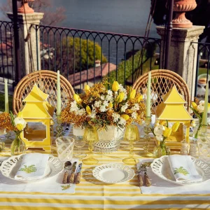 New Mimosa White Linen Placemats & Napkins (Set Of 4) Table Linen Sets