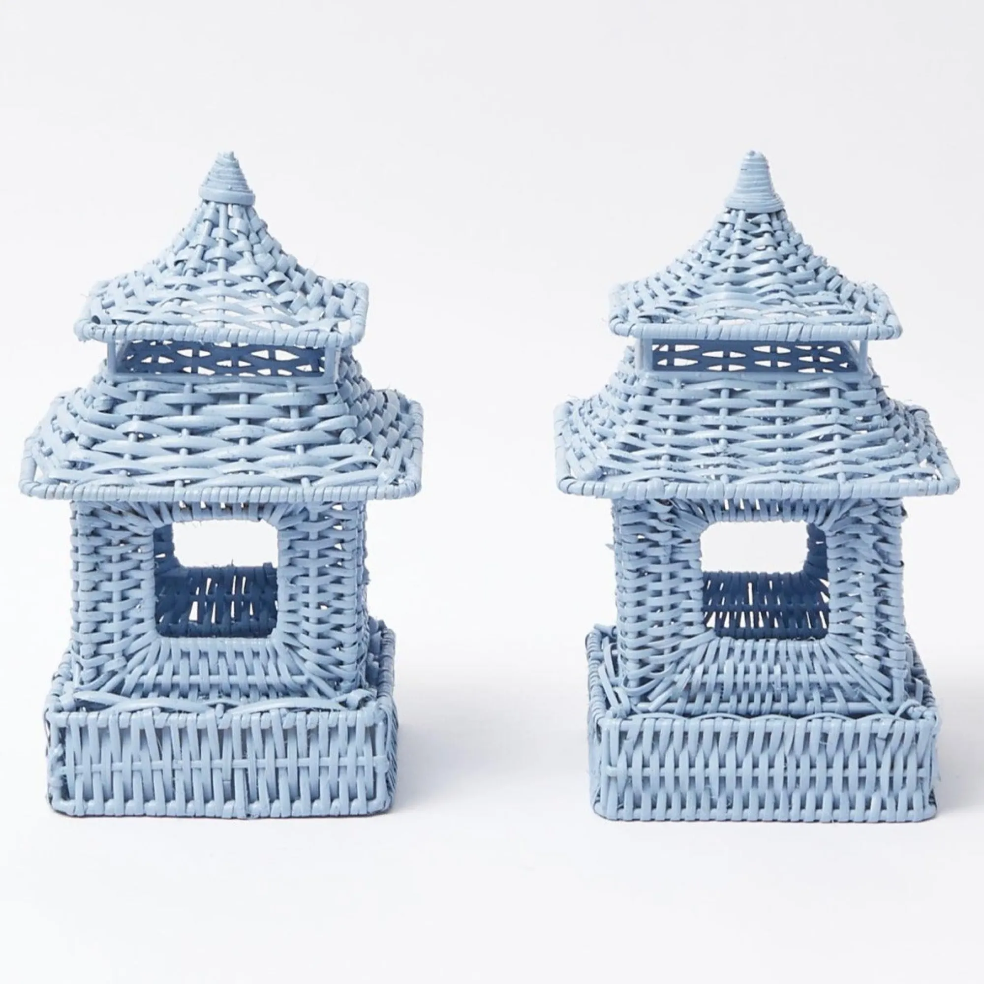 mini_blue_rattan_pagoda_l_0.webp Clearance Mini Blue Rattan Pagoda Lanterns (Pair) Rattan Tableware